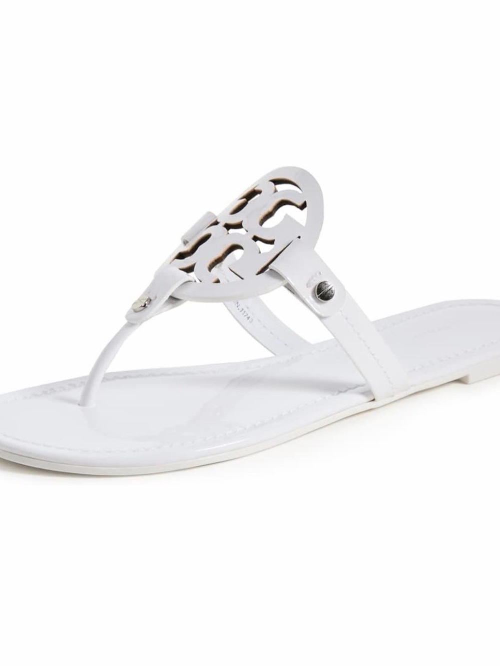 Tory Burch Women's Miller Sandals, Optic White, 9 Medium US
